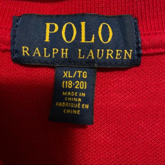 Ralph Lauren Red Polo - Picture 2 of 2